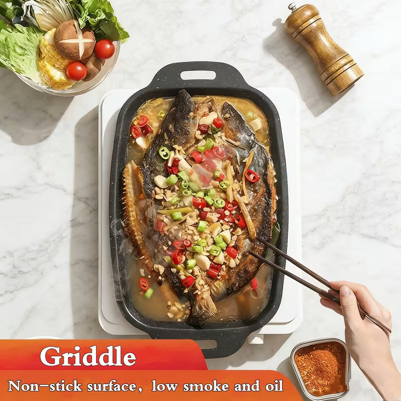 Portable Non-Stick Korean BBQ Grill Pan