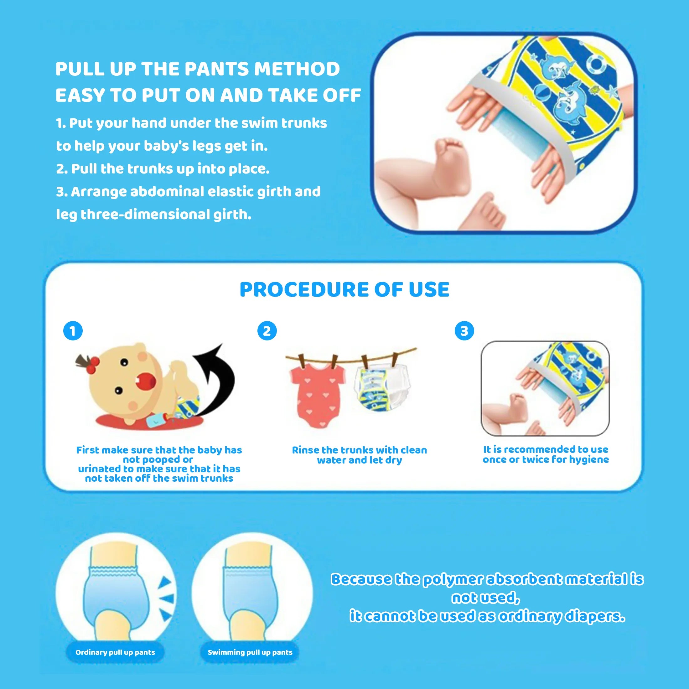 Baby Swimming Diaper Pants