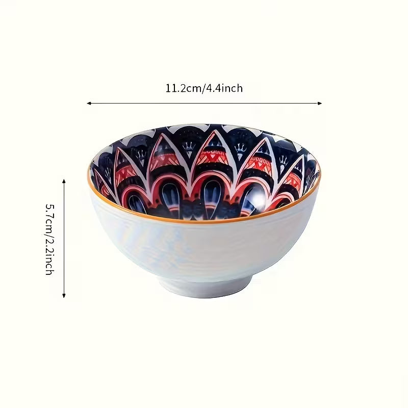 6-Piece Bohemian Style Small Dessert Bowl Set