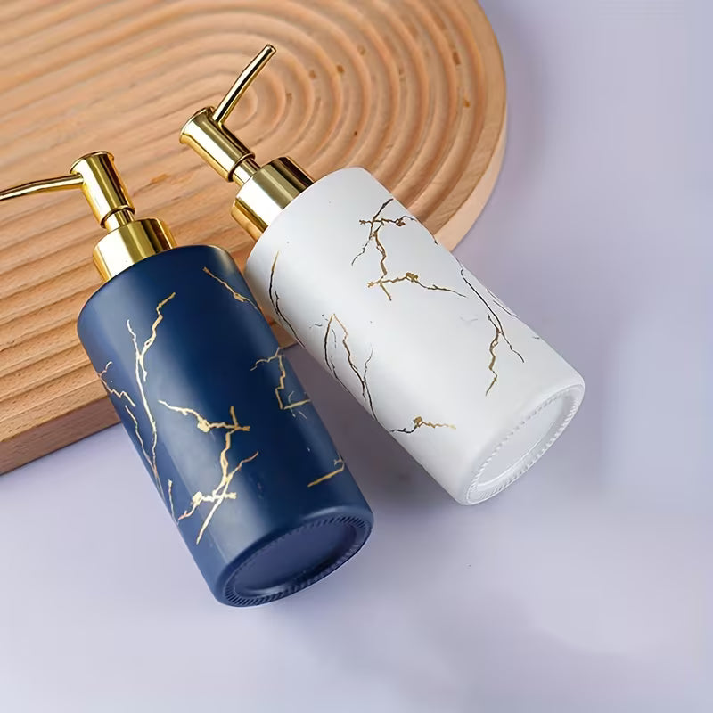 Marble Pattern Soap Dispenser 320ml