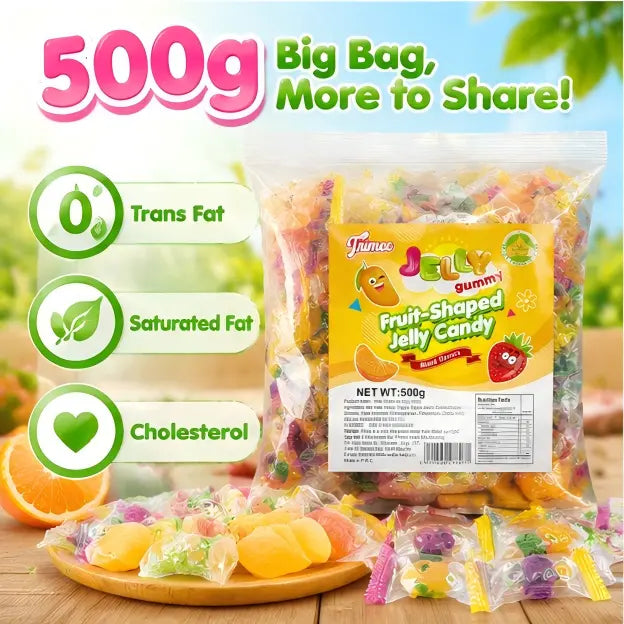 Trimee Fruit-Shaped Jelly Candy 500g