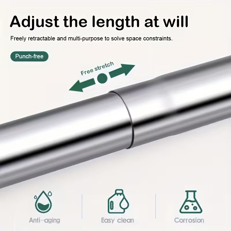 Punch-free Stainless Steel Telescopic Rod