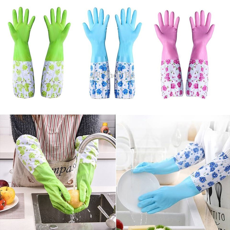 Non-slip Waterproof Long Latex Gloves