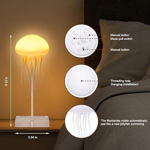 Jellyfish LED Night Light with Dancing Legs