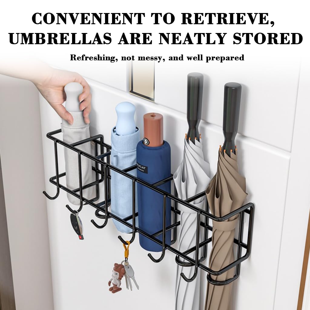 No Drill Wall Mounted Umbrella Rack