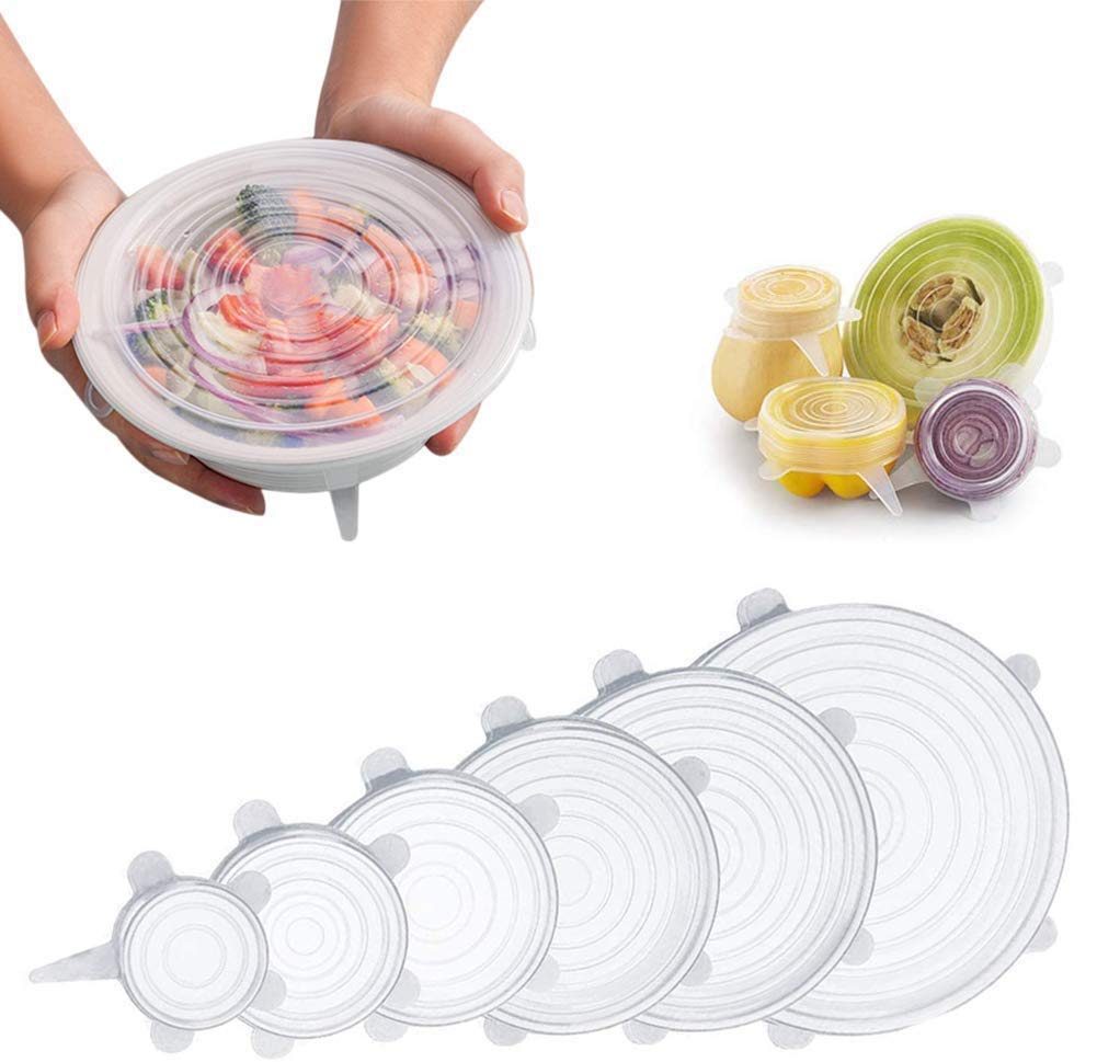 6pcs Silicone Stretch Lids