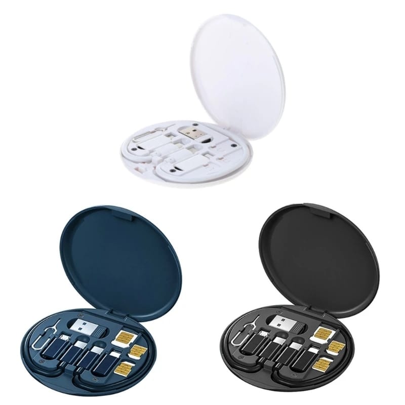 60W Fast Charging 7-in-1 Universal Travel Charging Cable Set