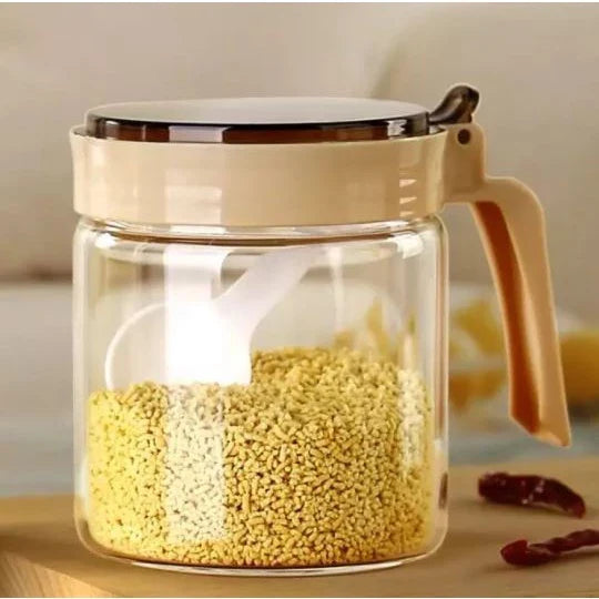 3-Piece Glass Oil Jar & Seasoning Container Set