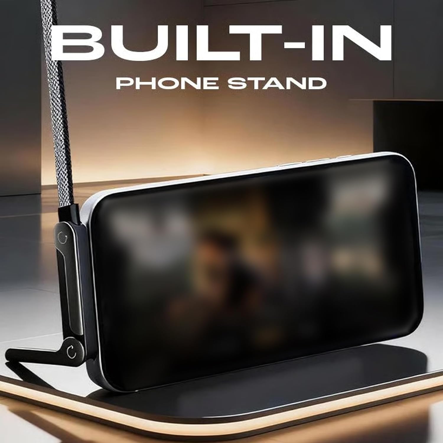 Angled Fast Charging Cable with Phone Stand
