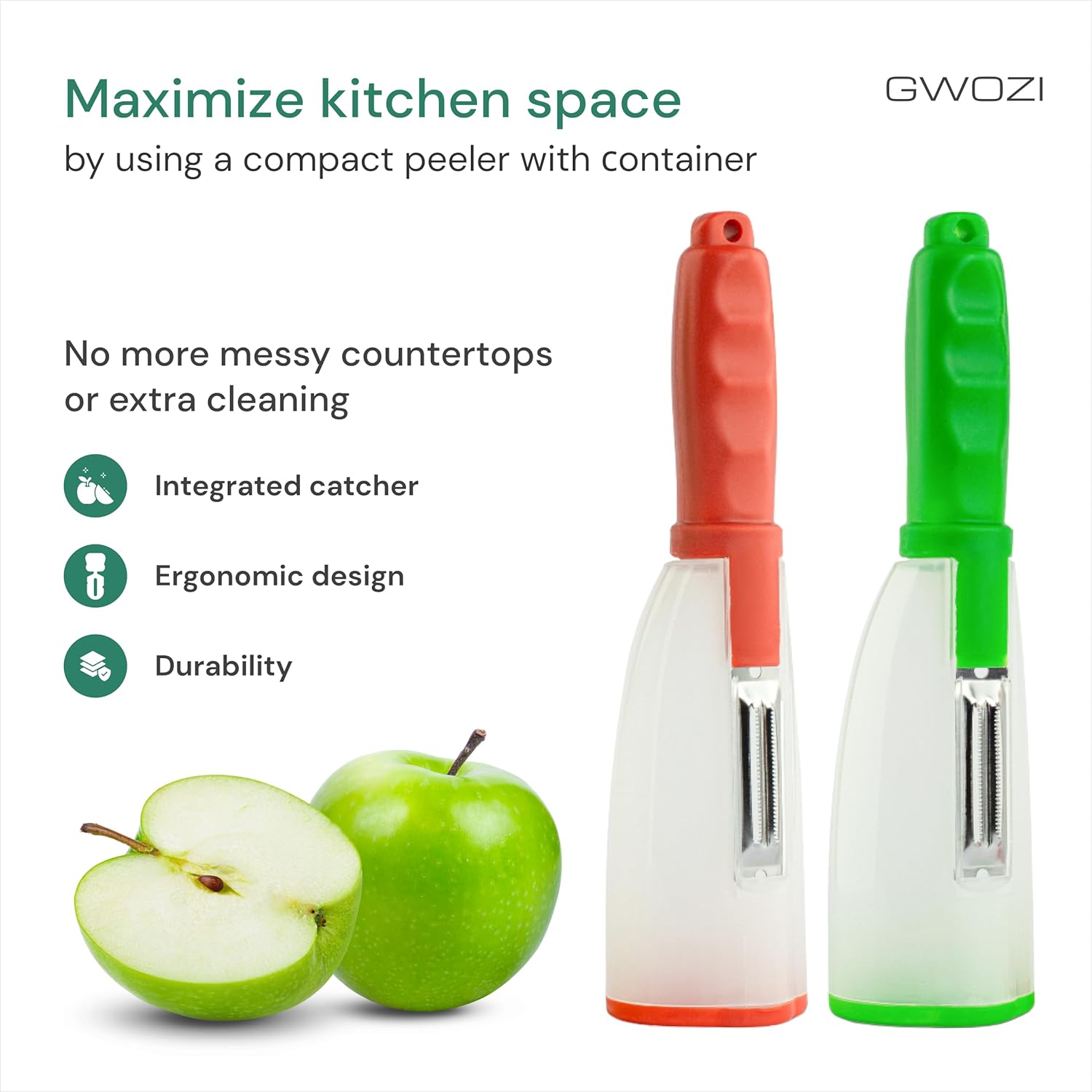 Multi-functional Peeler with Built-in Container