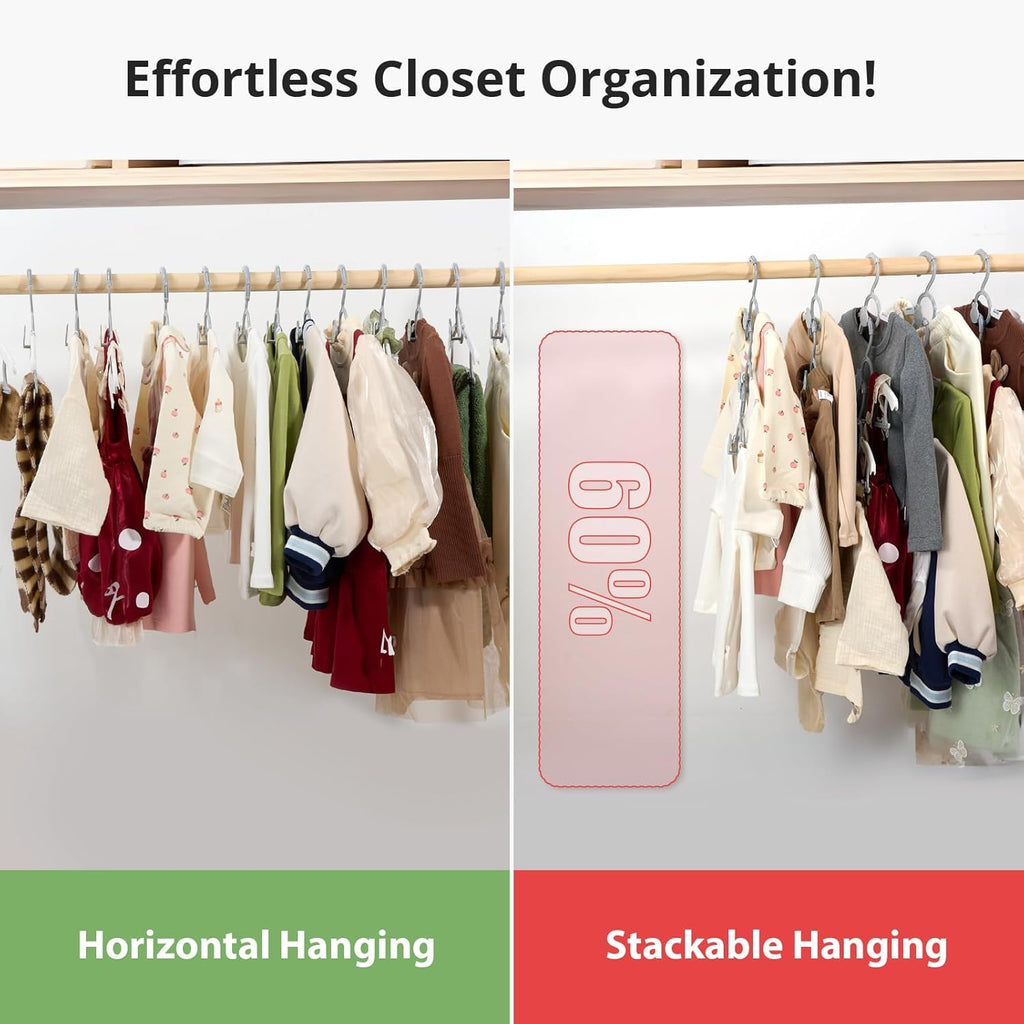 Stackable Adjustable Kids Clothes Hanger
