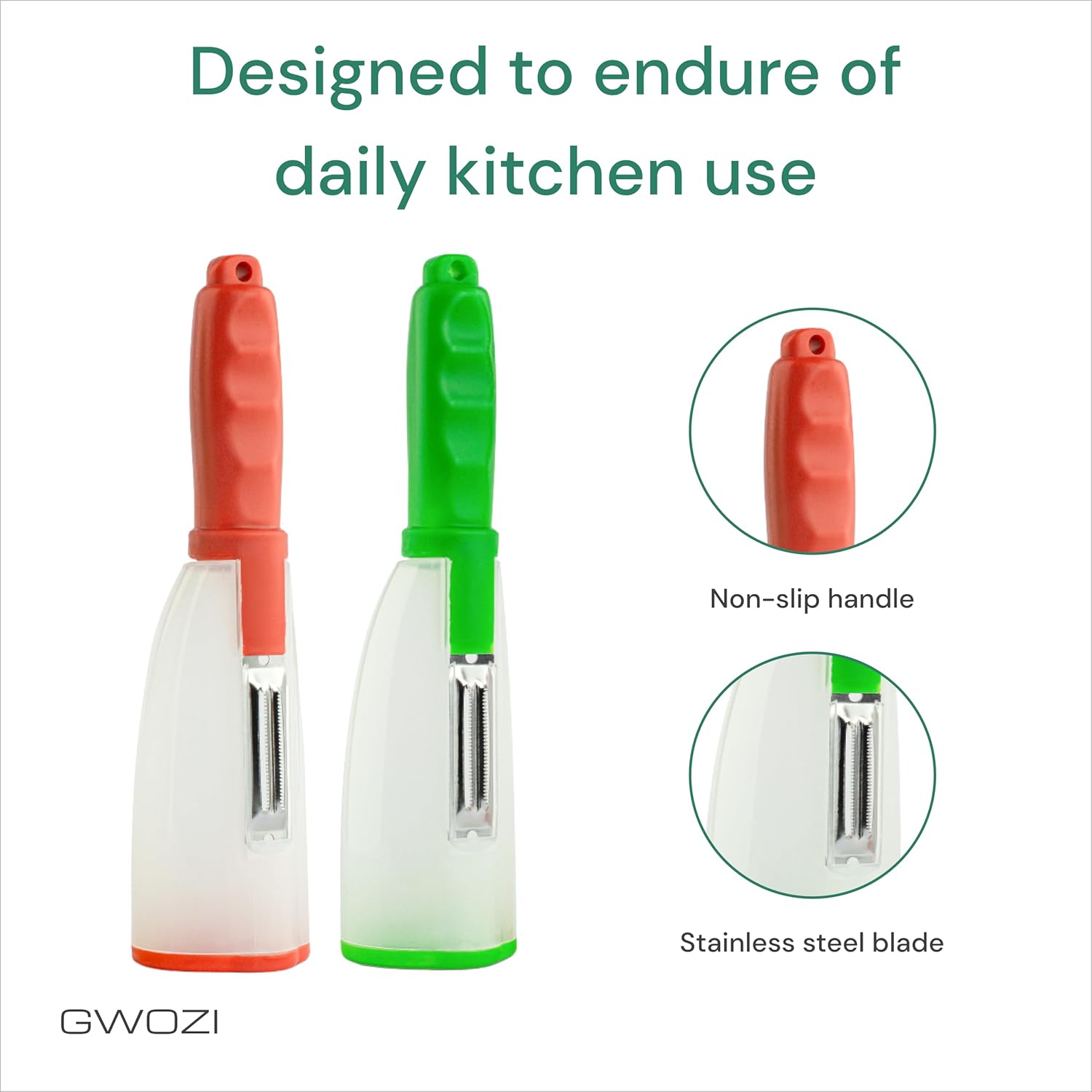 Multi-functional Peeler with Built-in Container