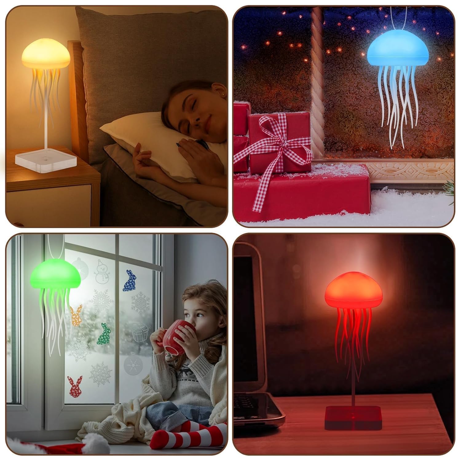 Jellyfish LED Night Light with Dancing Legs