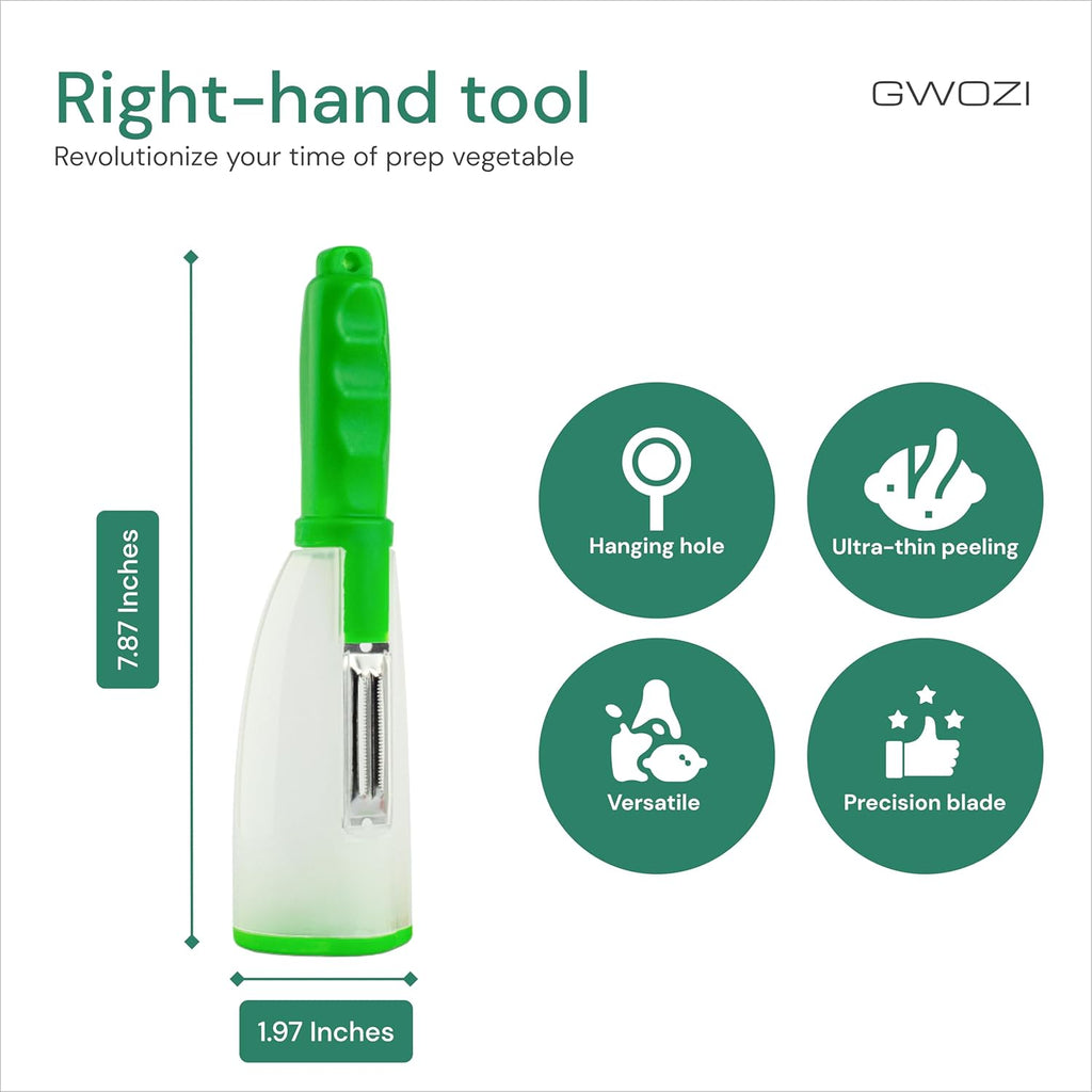 Multi-functional Peeler with Built-in Container