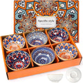 6-Piece Bohemian Style Small Dessert Bowl Set