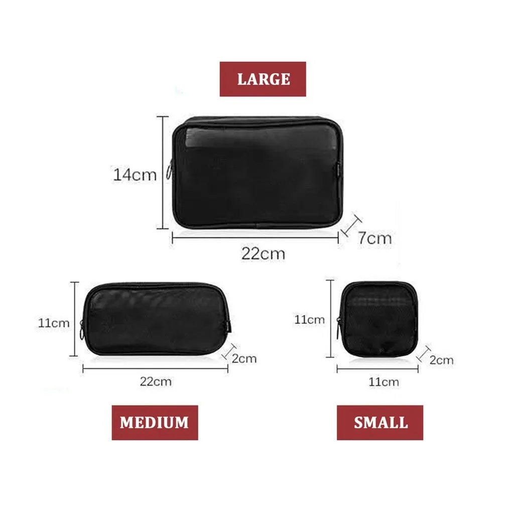 Mesh Cosmetic Travel Pouch
