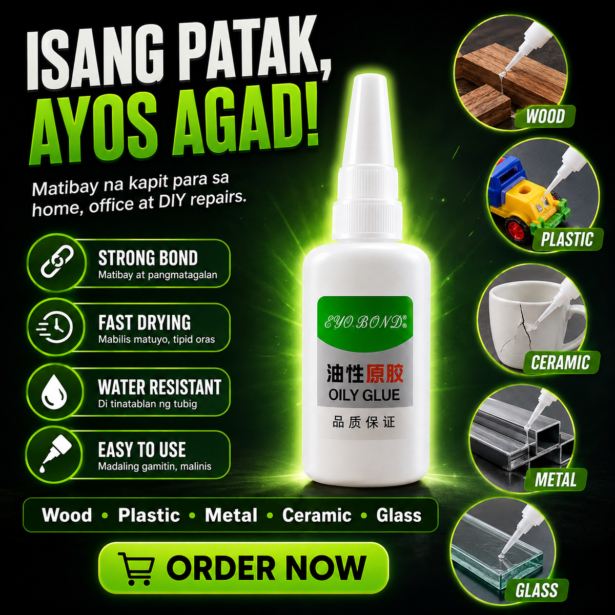 Super Strong Oily Glue