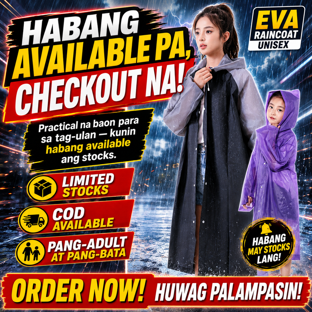 EVA Unisex Raincoat for Adults & Kids