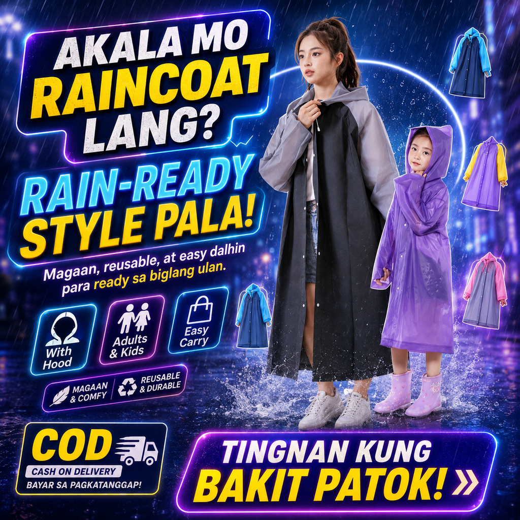 EVA Unisex Raincoat for Adults & Kids