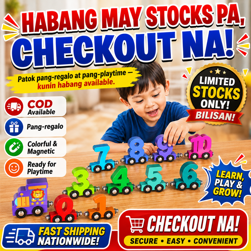 Magnetic Number Train Toy