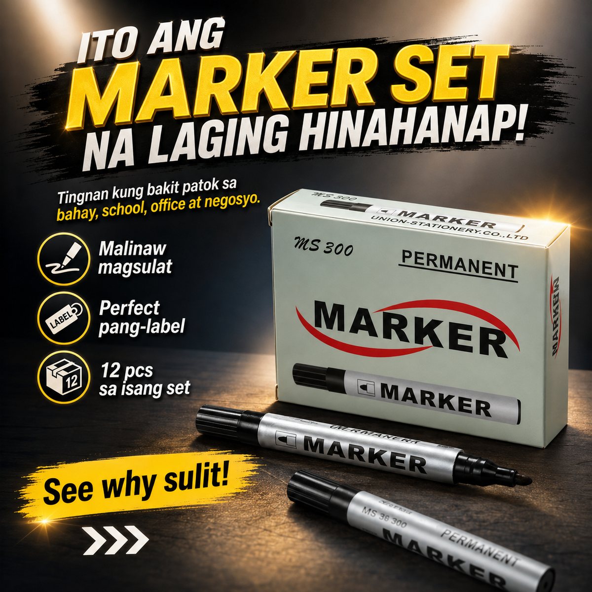 12PCS Permanent Marker
