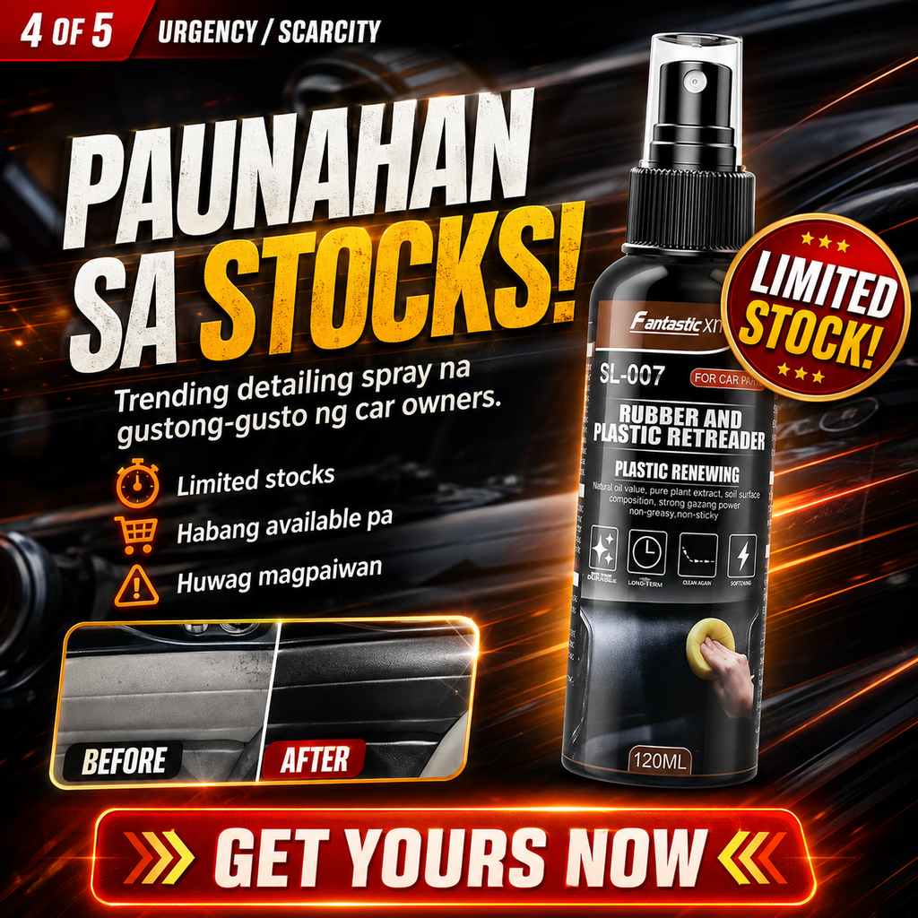 Rubber & Plastic Retrader Spray (120ml) – Restore the Shine, Bring Back the Black!