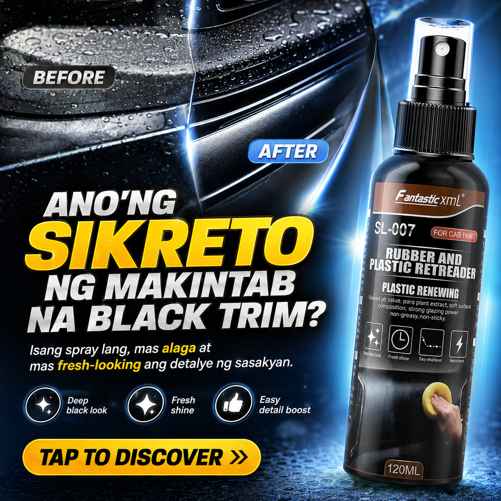 Rubber & Plastic Retrader Spray (120ml) – Restore the Shine, Bring Back the Black!