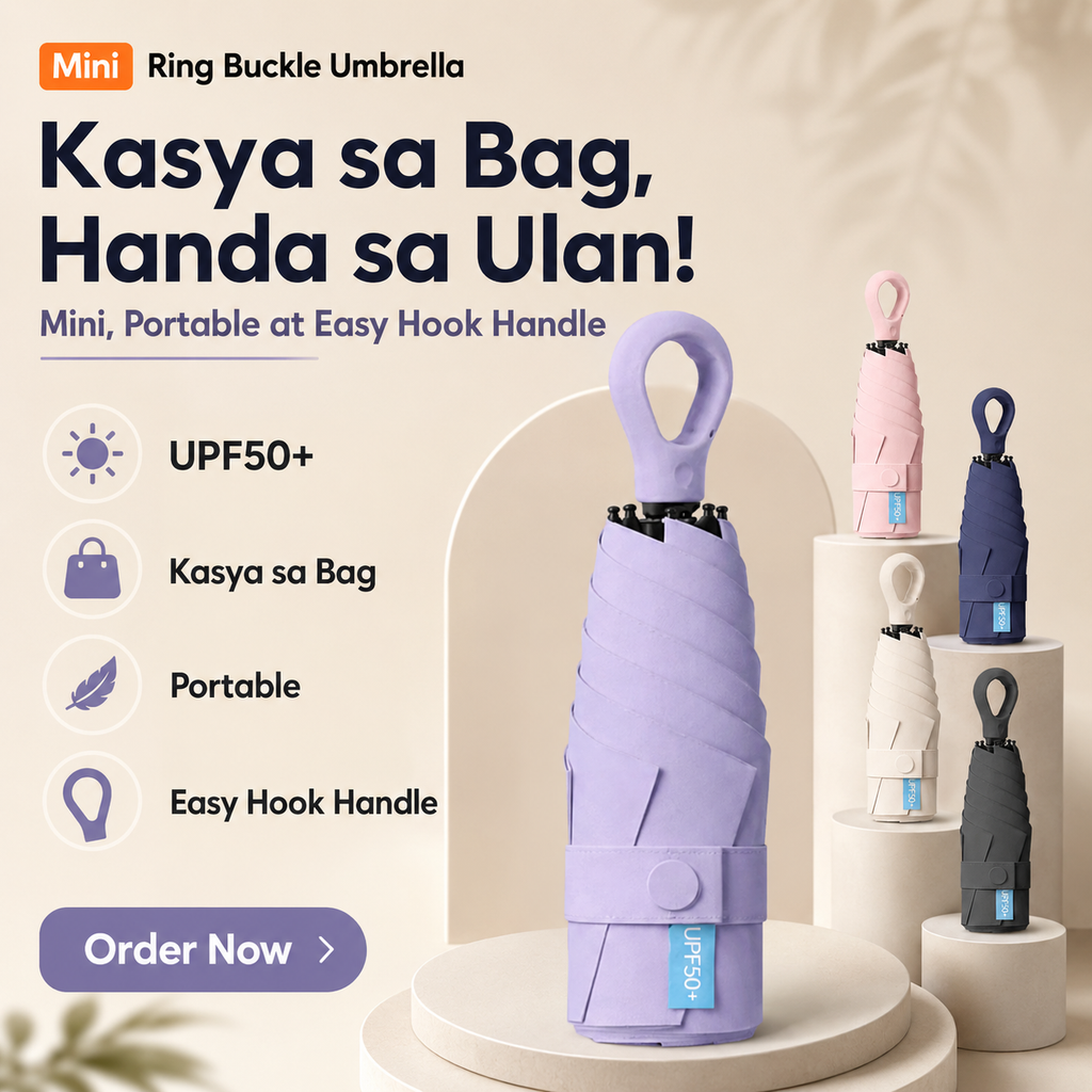 Mini Portable Hook Folding Umbrella