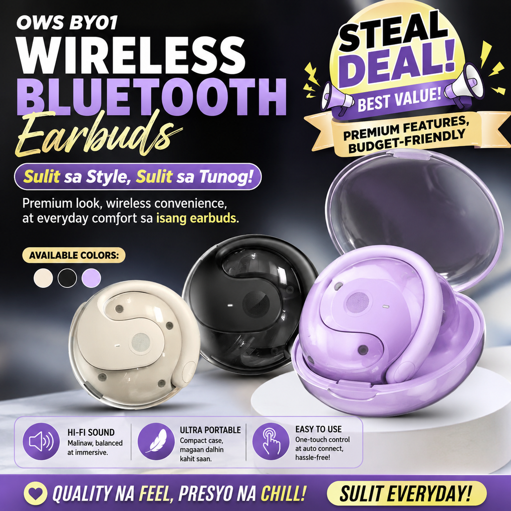 OWS BY01 Wireless Bluetooth Earbuds