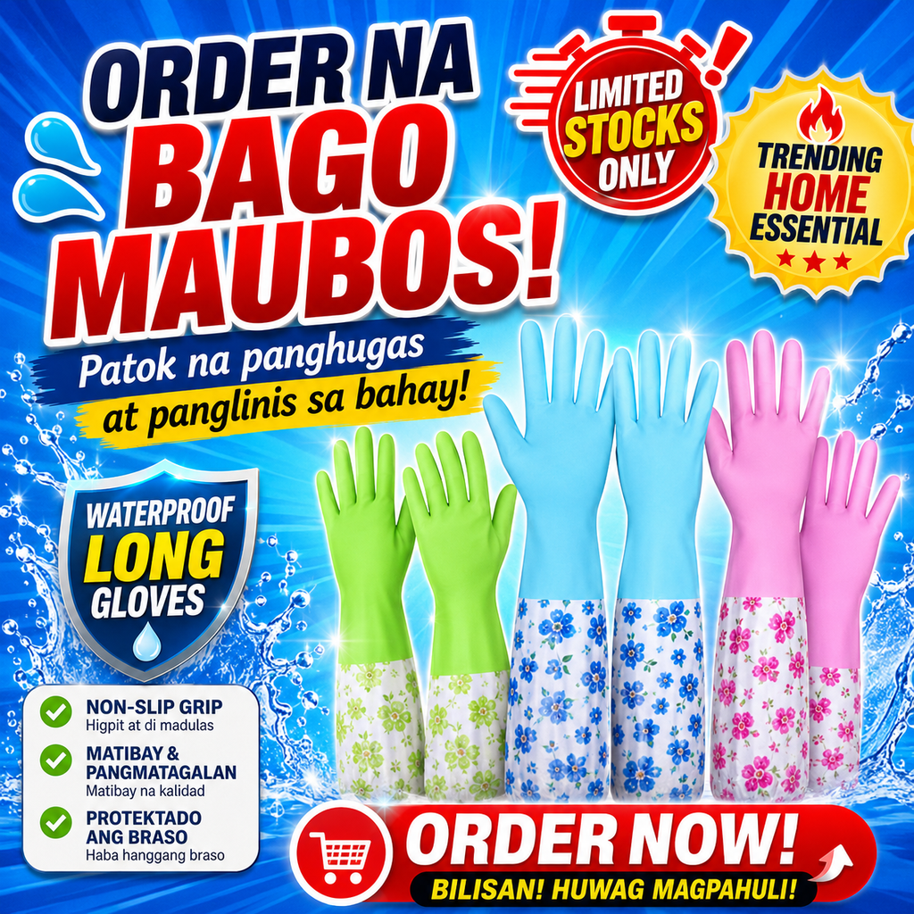 Non-slip Waterproof Long Latex Gloves