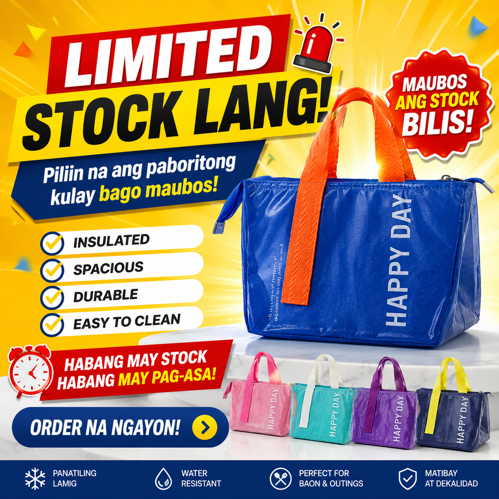 HAPPY DAY Insulated Lunch Bag