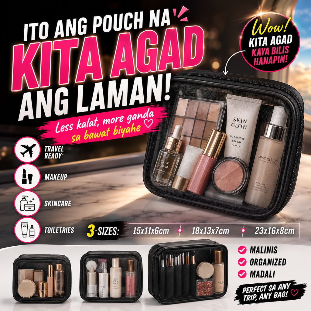 Mesh Cosmetic Travel Pouch