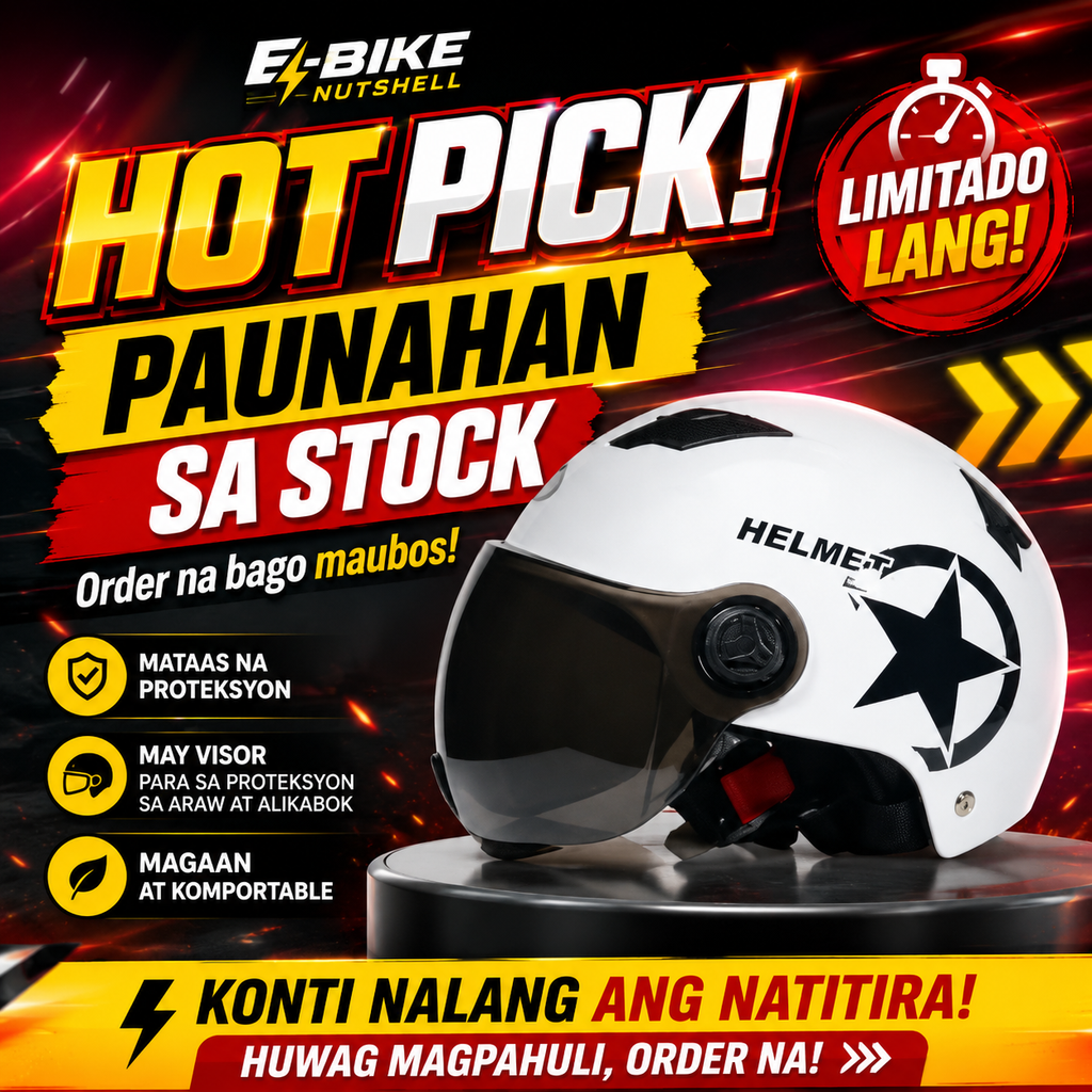 E-Bike Nutshell Helmet with Visor