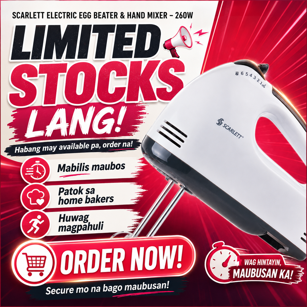 Scarlett Electric 7-Speed Hand Mixer