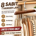 8 Hooks Non-Slip Solid Wood Hanger
