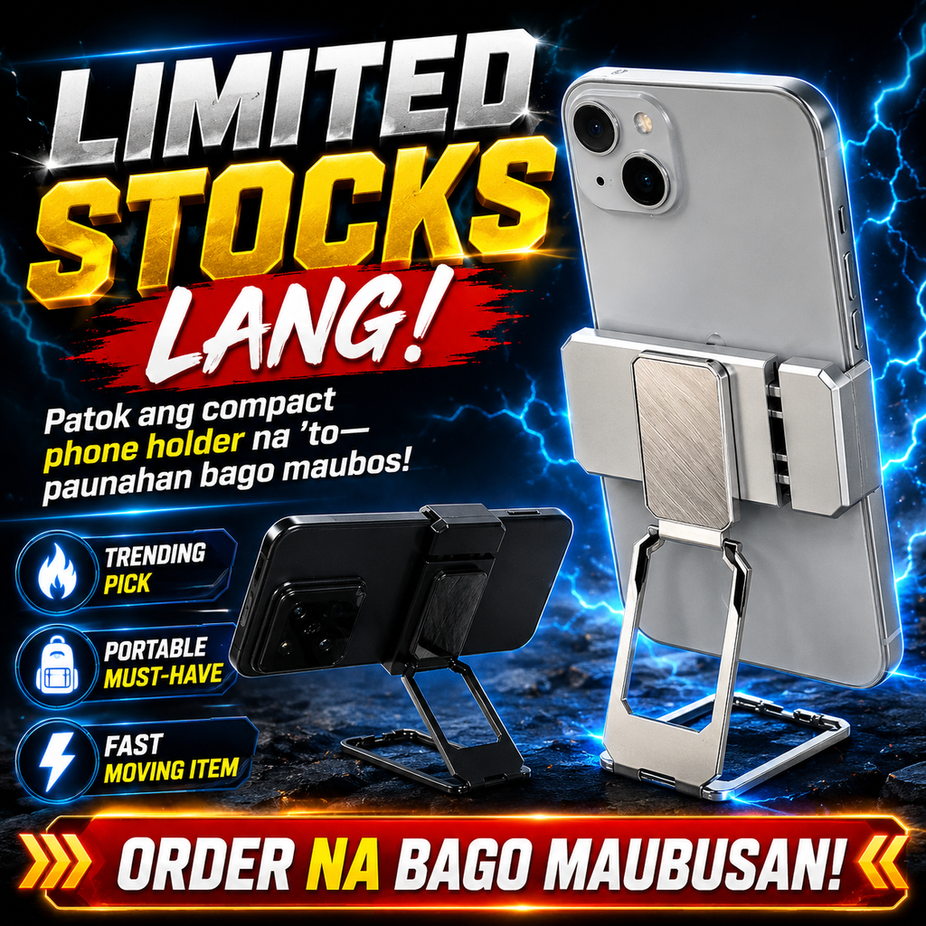 Back Clip Foldable Metal Phone Holder