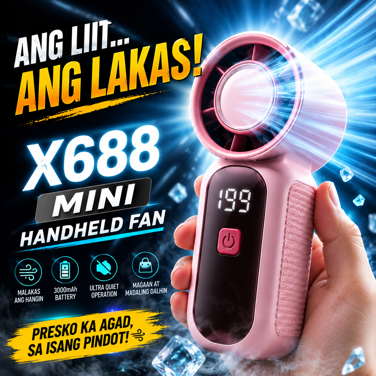 X688 Mini Handheld Fan