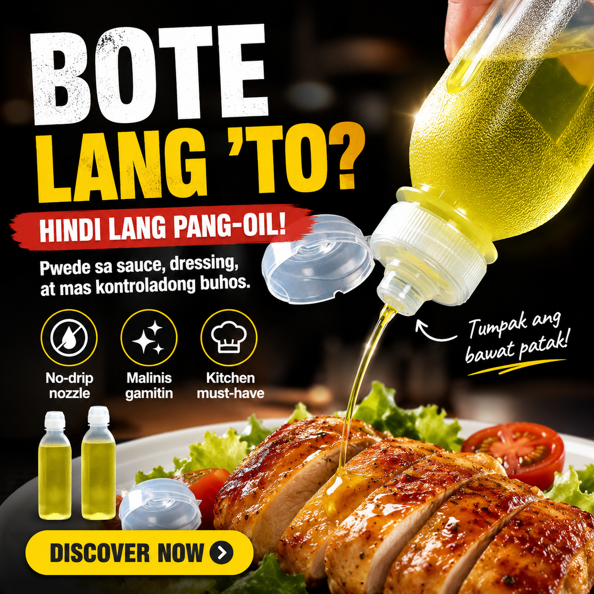 Leak Proof Condiments Squeeze Bottle
