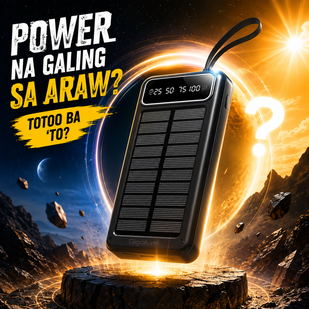 20,000mAh Solar Power Bank with Universal Charging Cables