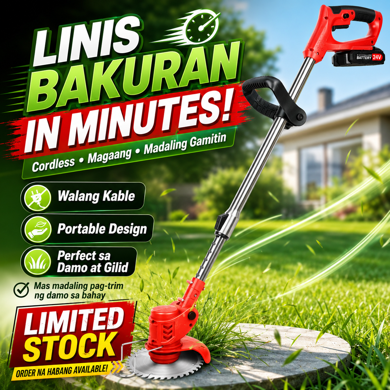 Cordless Grass Cutter