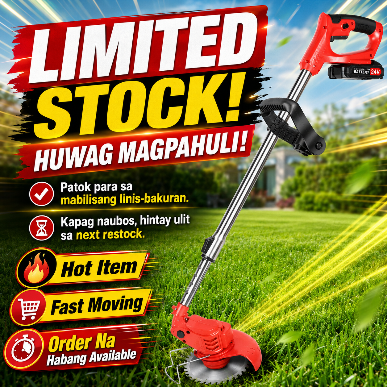 Cordless Grass Cutter