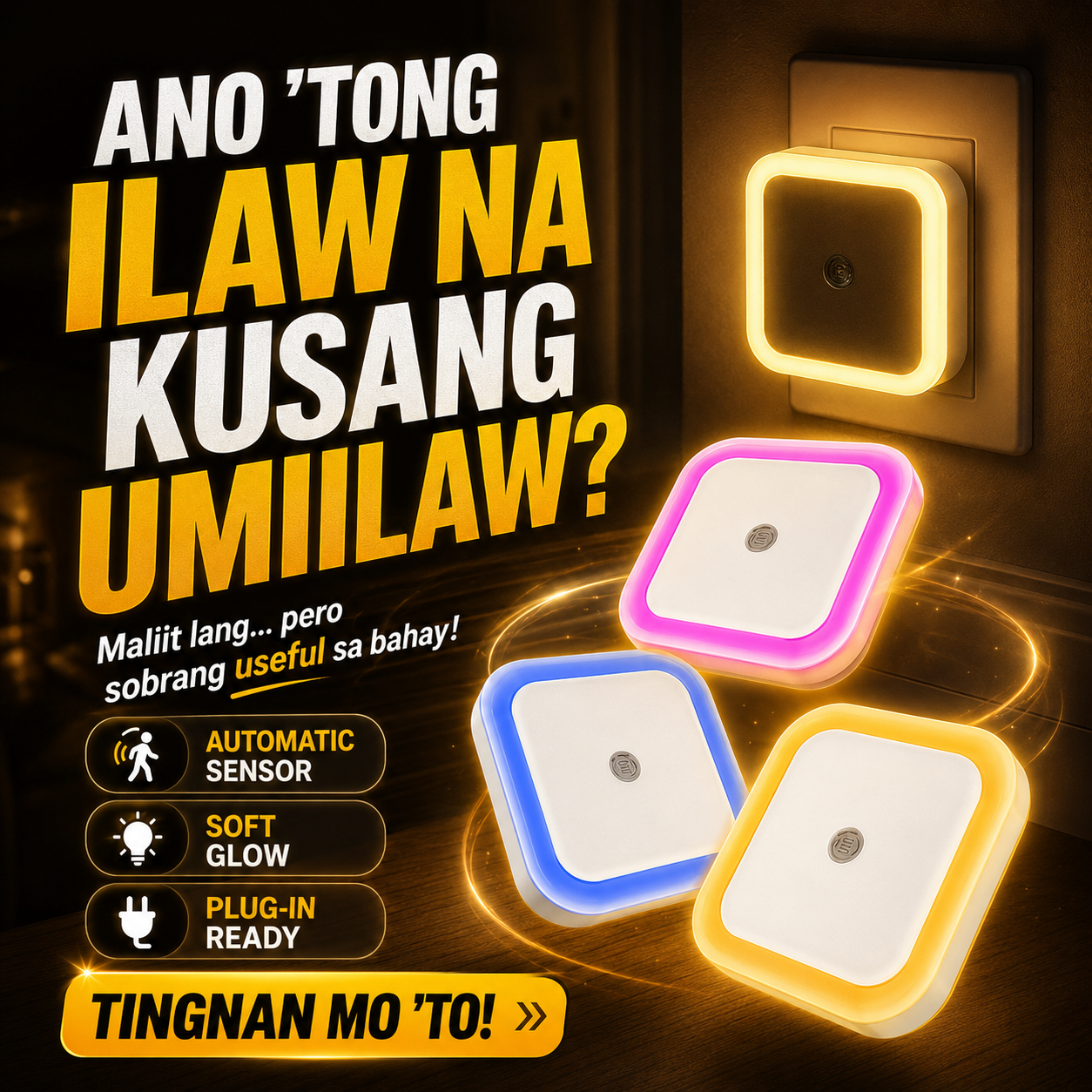 Plug-in LED Induction Night Light