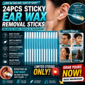 24PCS Sticky Ear Wax Removal Sticks