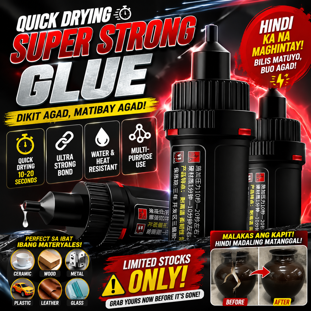 Quick Drying Super Strong Glue