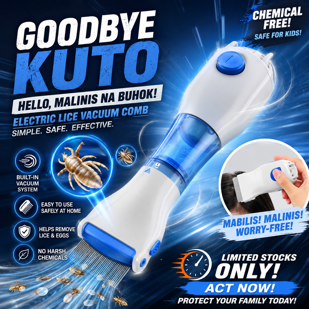 Electric Lice Vacuum Comb