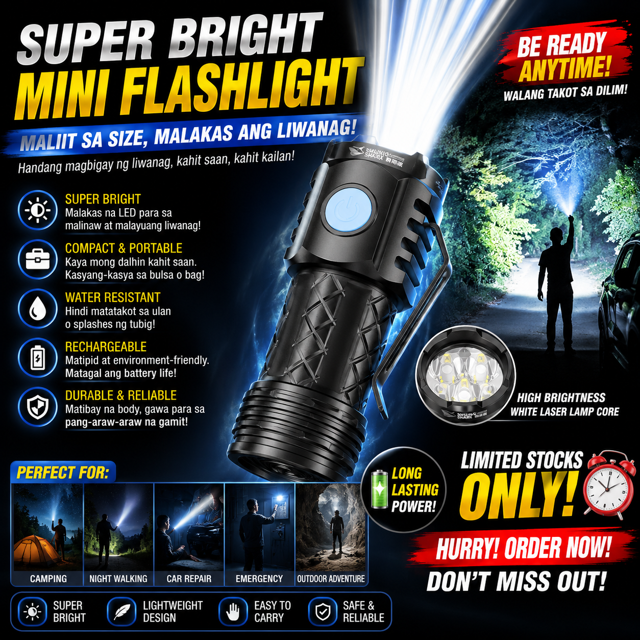 Mini LED Super Bright Flashlight