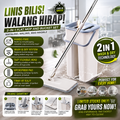 2-in-1 Flat Mop and Bucket Set