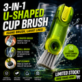 3-in-1 U-Shaped Cup Brush Bottle Cap Cleaner