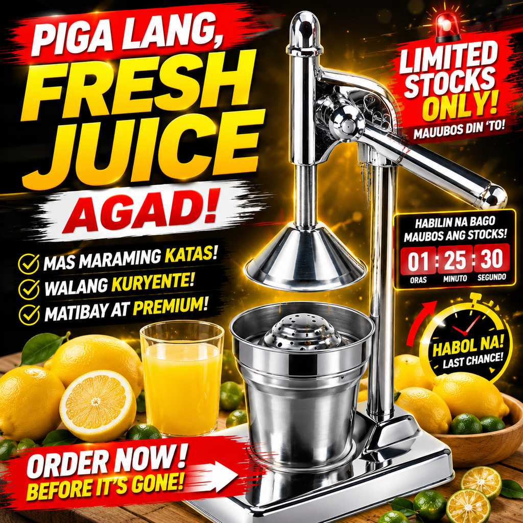 Hand Press Stainless Steel Manual Juicer