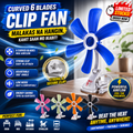 Curved 6 Blades Clip Fan